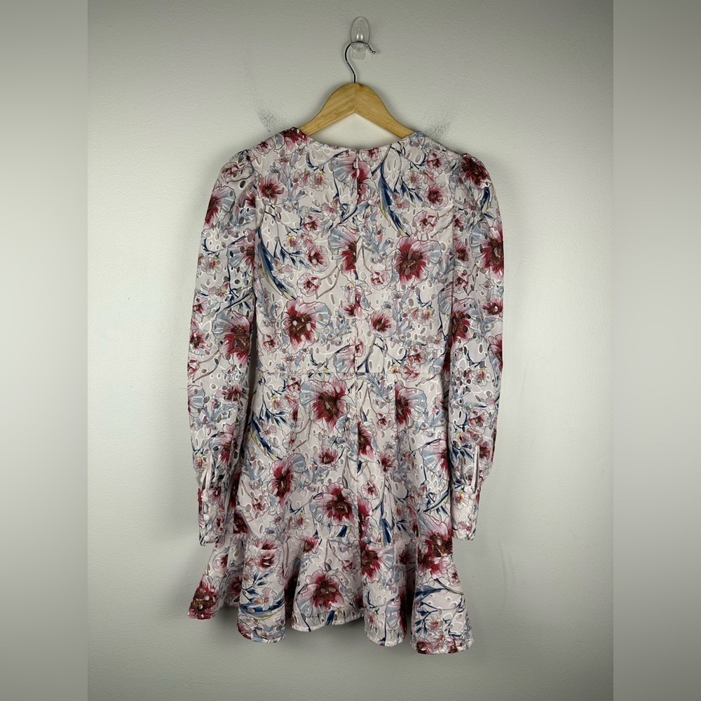 La Maison Talulah Bonita Floral Eyelet Cocktail Mini Dress Women’s Sz XS - Picture 10 of 12